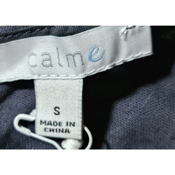 Calme Double Gauze Drape Tank Top Graphite Size Small NWT - Picture 6 of 10